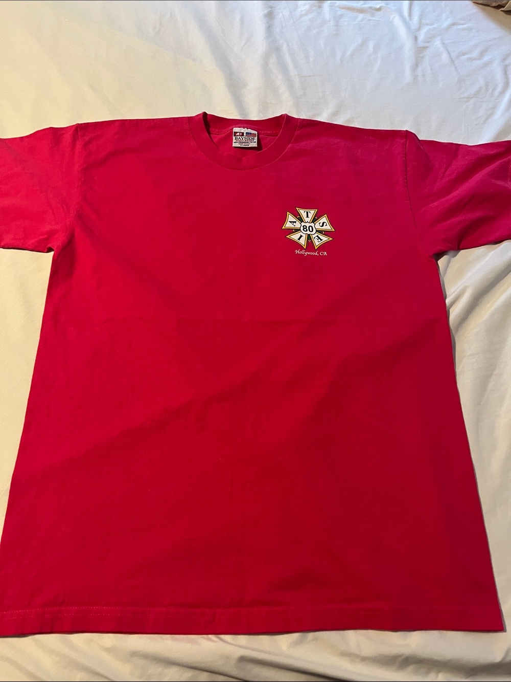 California HOLLYWOOD BAY SIDE T-SHIRT X LARGE